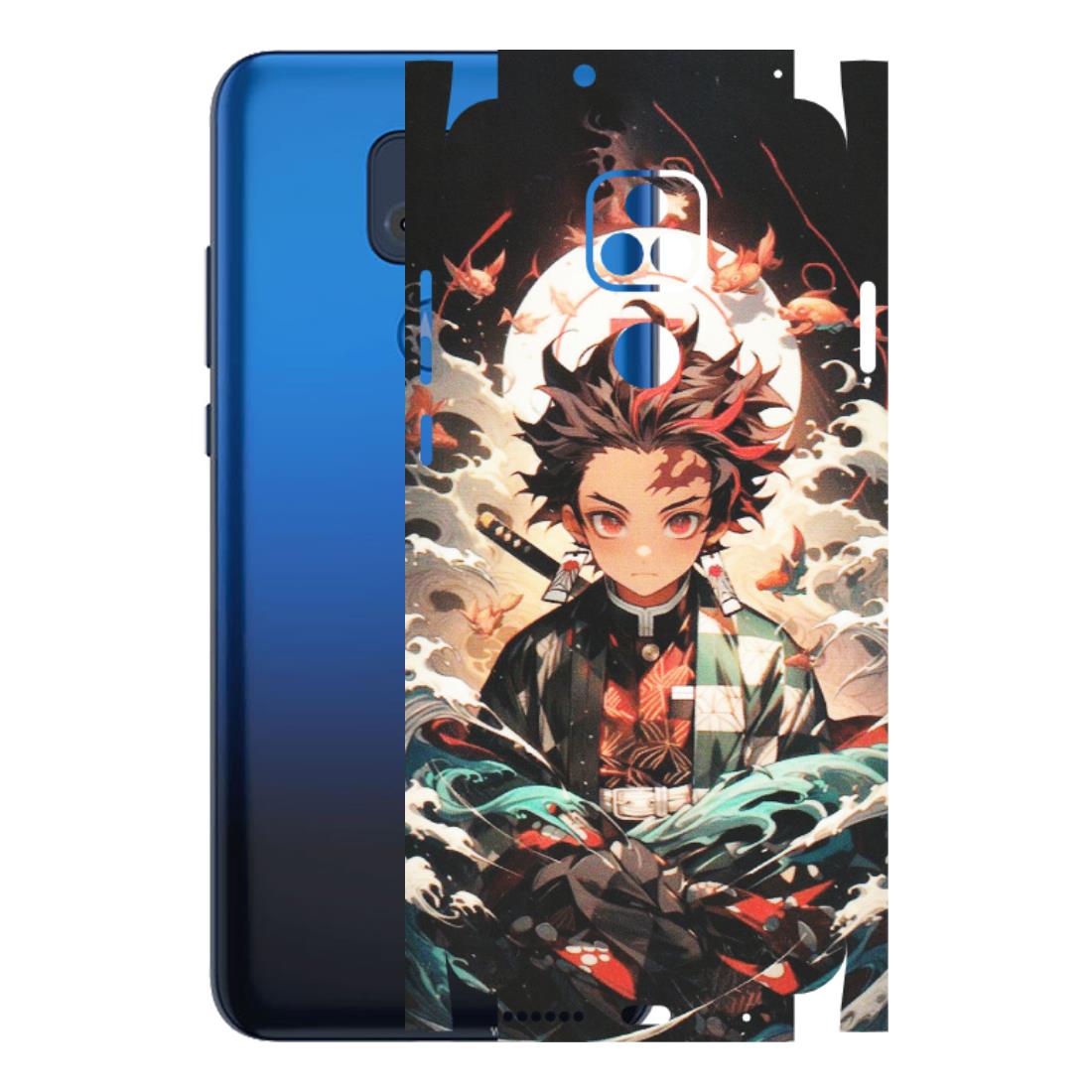 Motorola Phone Skins (All Models) - Tanjiro Demon Slayer Anime - Matte Finish (M-158) Motorola Moto G Play