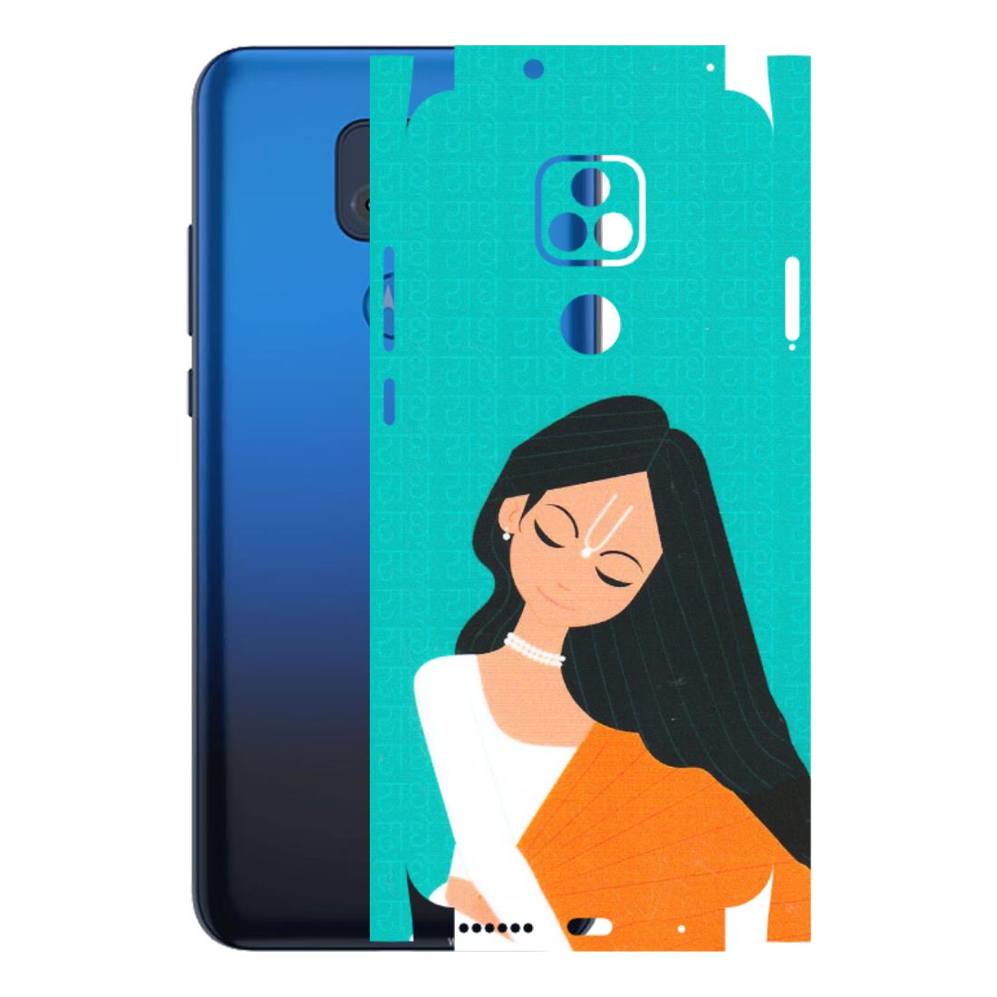 Motorola Phone Skins (All Models) - Radhe Radhe With Hindu Symbol - Matte Finish (M-164) Motorola Moto G Play