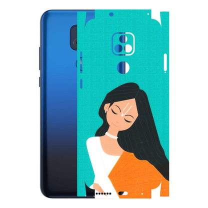 Motorola Phone Skins (All Models) - Radhe Radhe With Hindu Symbol - Matte Finish (M-164) Motorola Moto G Play