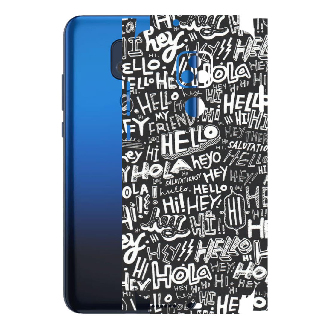 Motorola Phone Skins (All Models) - Hi Hello Doodles - Matte Finish (M-25) Motorola Moto G Play