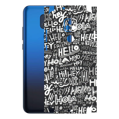 Motorola Phone Skins (All Models) - Hi Hello Doodles - Matte Finish (M-25) Motorola Moto G Play