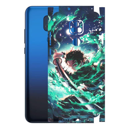 Motorola Phone Skins (All Models) - Sword Fighter Anime - Matte Finish (M-29) Motorola Moto G Play