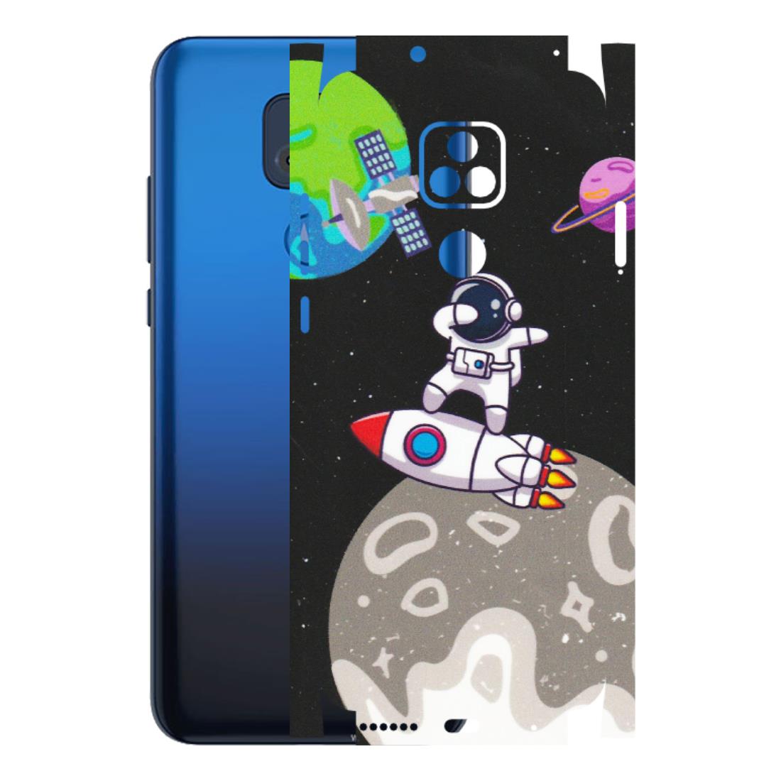 Motorola Phone Skins (All Models) - Astronaut Vibing Toon Running - Matte Finish (M-39) Motorola Moto G Play
