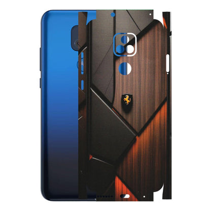 Motorola Phone Skins (All Models) - Lambo Beauty Wood Pattern Sober - Matte Finish (M-51) Motorola Moto G Play