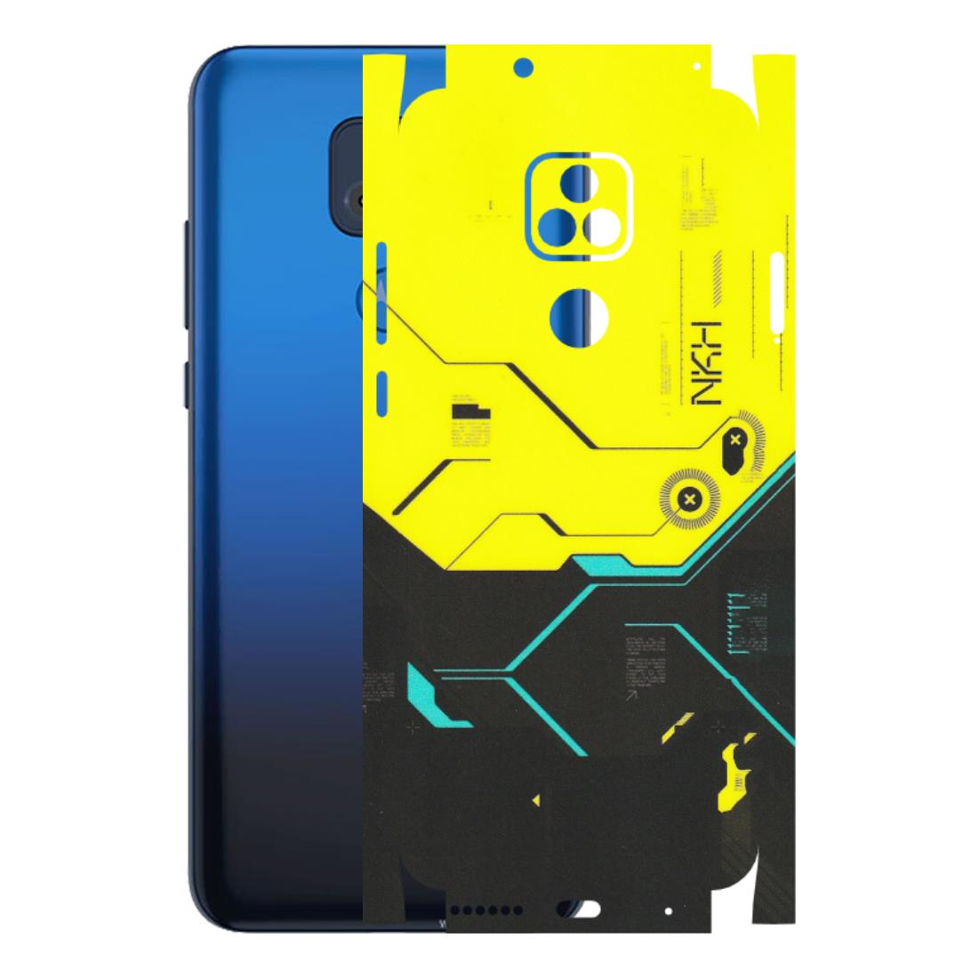 Motorola Phone Skins (All Models) - Black Yellow Technica - Matte Finish (M-53) Motorola Moto G Play