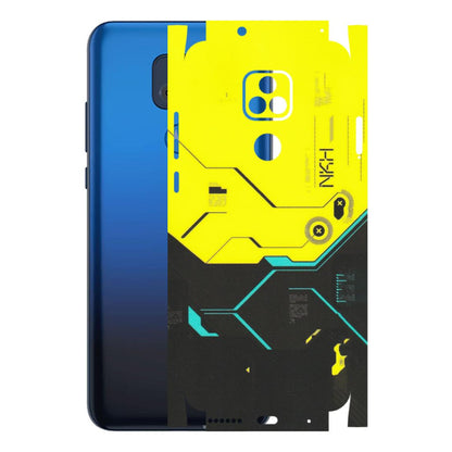 Motorola Phone Skins (All Models) - Black Yellow Technica - Matte Finish (M-53) Motorola Moto G Play