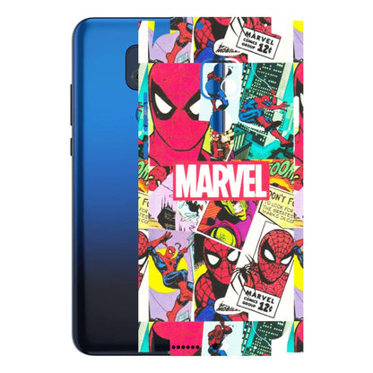 Motorola Phone Skins (All Models) - Marvel Comic Spiderman Grafitti - Matte Finish (M-72) Motorola Moto G Play