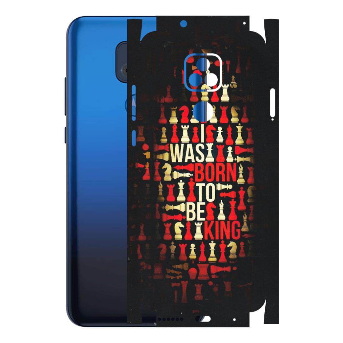 Motorola Phone Skins (All Models) - Born To Be King - Matte Finish (M-73) Motorola Moto G Play