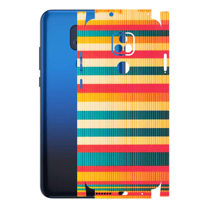 Motorola Phone Skins (All Models) - Colourful Stripes Soothing Effect - Matte Finish (M-86) Motorola Moto G Play