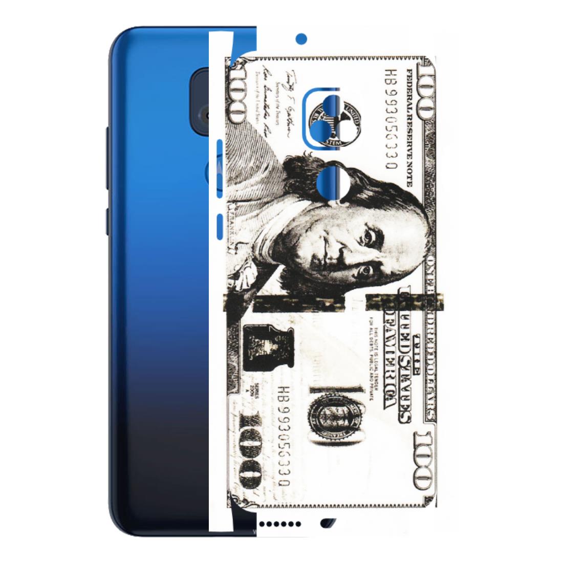 Motorola Phone Skins (All Models) - 100 Dollar Currency - Transparent Finish (T-01) Motorola Moto G Play