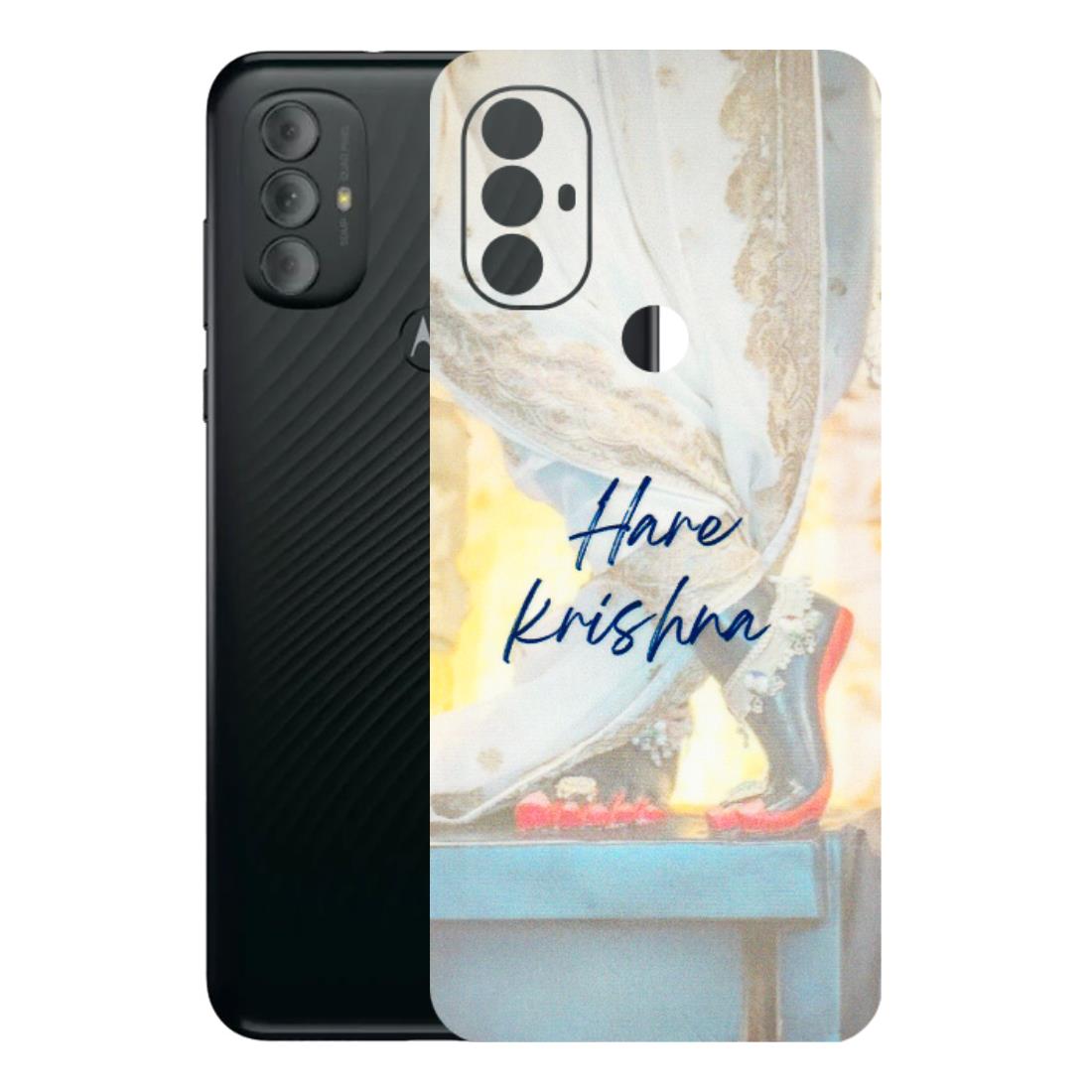Motorola Phone Skins (All Models) - Hare Krishna - 3D Embossed Finish (L-03) Motorola Moto G Power