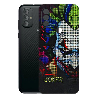 Motorola Phone Skins (All Models) - Joker Dot Matrix - 3D Embossed Finish (L-08) Motorola Moto G Power