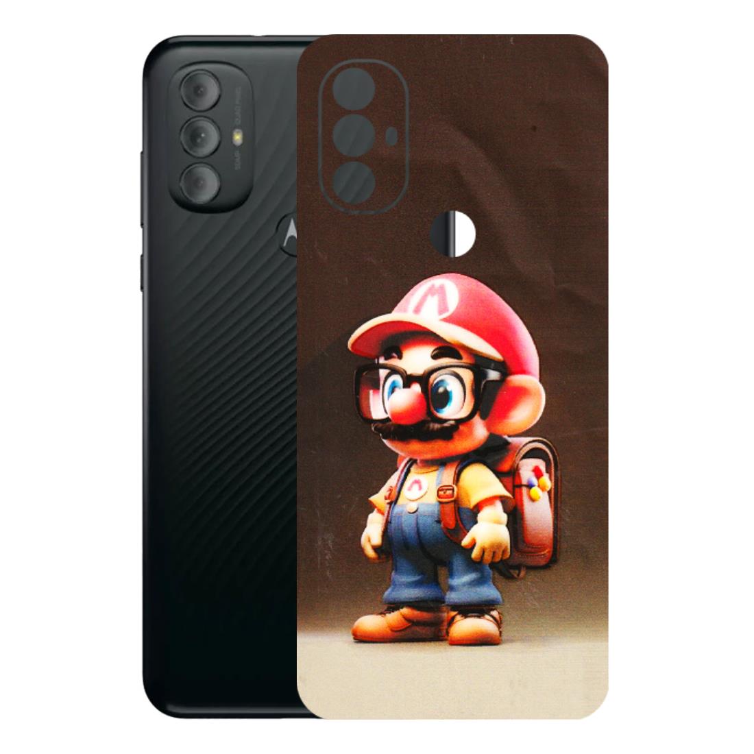 Motorola Phone Skins (All Models) - Little Mario - 3D Embossed Finish (L-119) Motorola Moto G Power