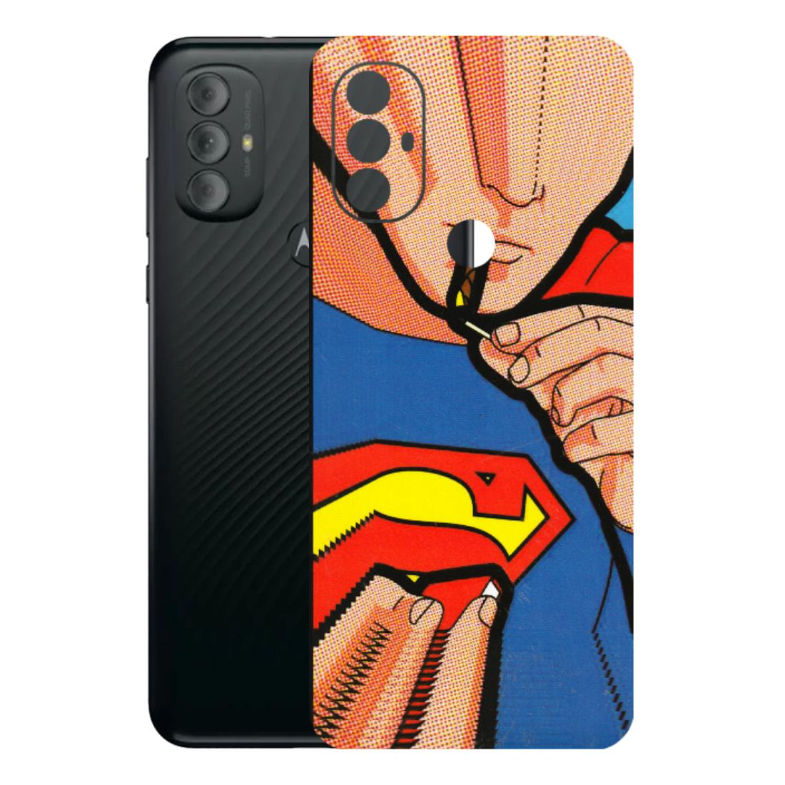 Motorola Phone Skins (All Models) - Superman Sutta - 3D Embossed Finish (L-130) Motorola Moto G Power