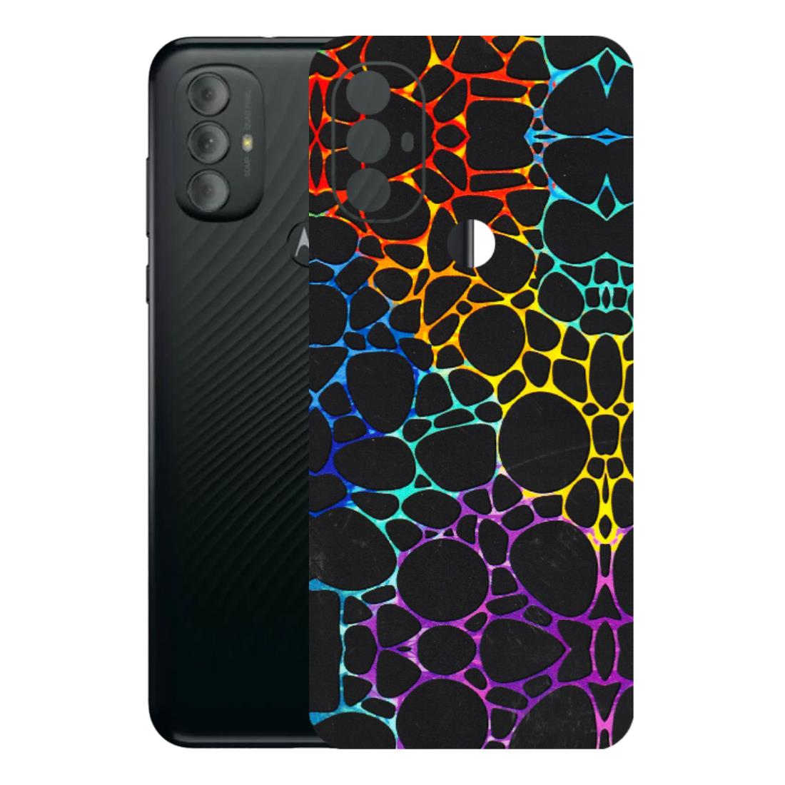 Motorola Phone Skins (All Models) - Abstract Art MultiColour - 3D Embossed Finish (L-133) Motorola Moto G Power