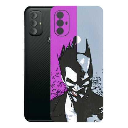 Motorola Phone Skins (All Models) - Batman & Joker - 3D Embossed Finish (L-143) Motorola Moto G Power
