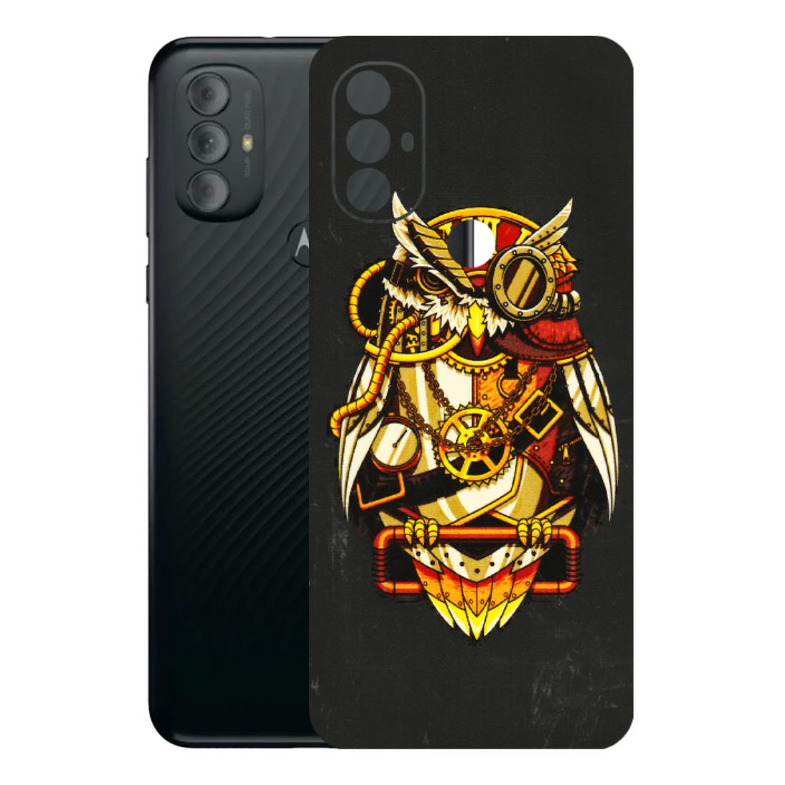 Motorola Phone Skins (All Models) - Classy Smart Owl - 3D Embossed Finish (L-144) Motorola Moto G Power