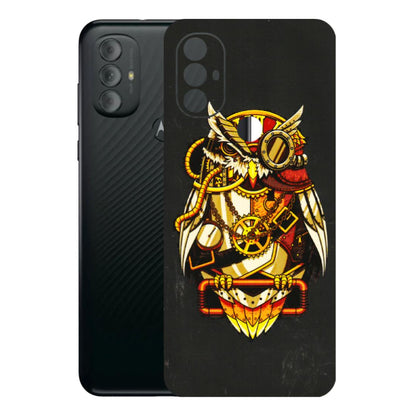 Motorola Phone Skins (All Models) - Classy Smart Owl - 3D Embossed Finish (L-144) Motorola Moto G Power