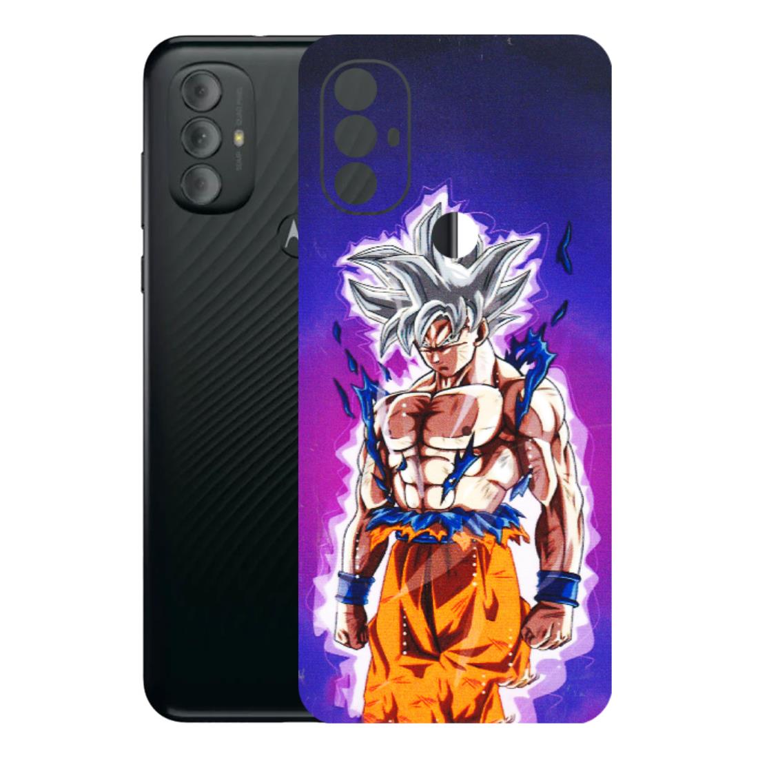 Motorola Phone Skins (All Models) - Goku Purple Anime - 3D Embossed Finish (L-147) Motorola Moto G Power