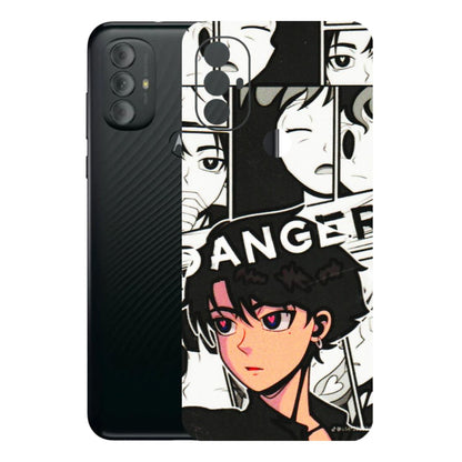 Motorola Phone Skins (All Models) - Danger Anime - 3D Embossed Finish (L-155) Motorola Moto G Power