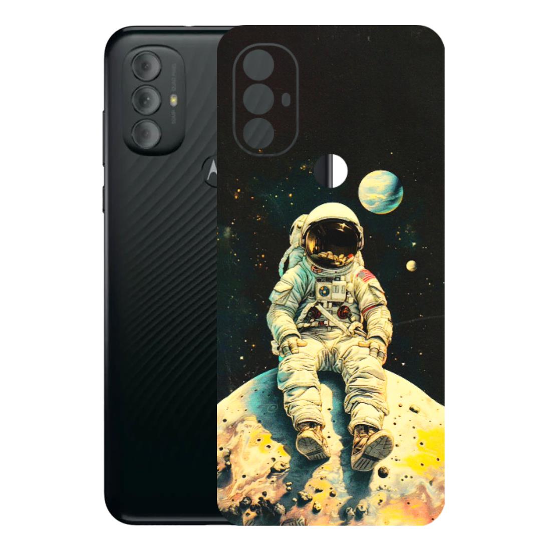 Motorola Phone Skins (All Models) - Astronaut in Space - 3D Embossed Finish (L-16) Motorola Moto G Power