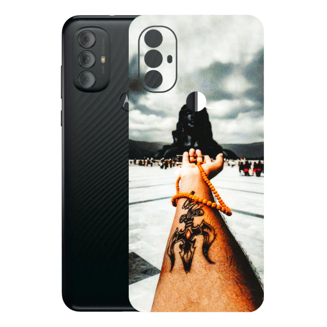Motorola Phone Skins (All Models) - Jai Adiyogi Mahakaal - 3D Embossed Finish (L-164) Motorola Moto G Power