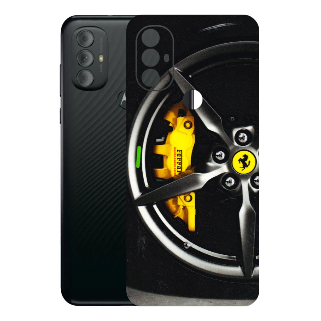 Motorola Phone Skins (All Models) - Ferrari Wheel Alloy - 3D Embossed Finish (L-173) Motorola Moto G Power