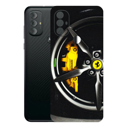 Motorola Phone Skins (All Models) - Ferrari Wheel Alloy - 3D Embossed Finish (L-173) Motorola Moto G Power