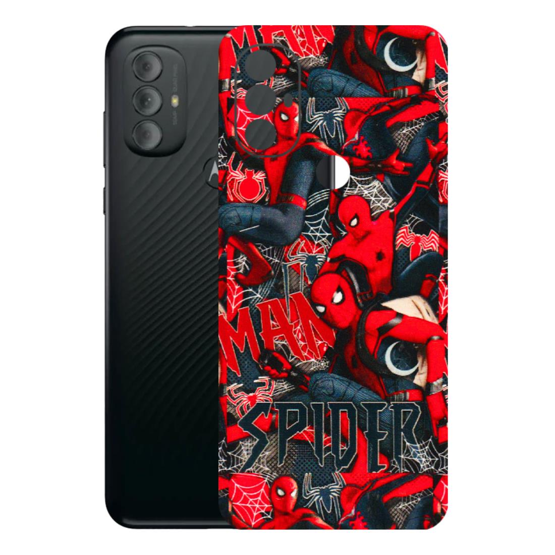 Motorola Phone Skins (All Models) - SpiderMan Cool - 3D Embossed Finish (L-188) Motorola Moto G Power