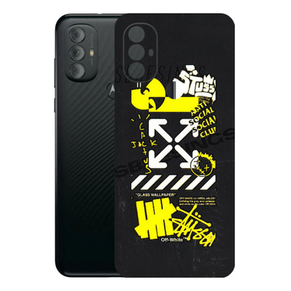 Motorola Phone Skins (All Models) - Anti Social Graffiti - 3D Embossed Finish (L-198) Motorola Moto G Power