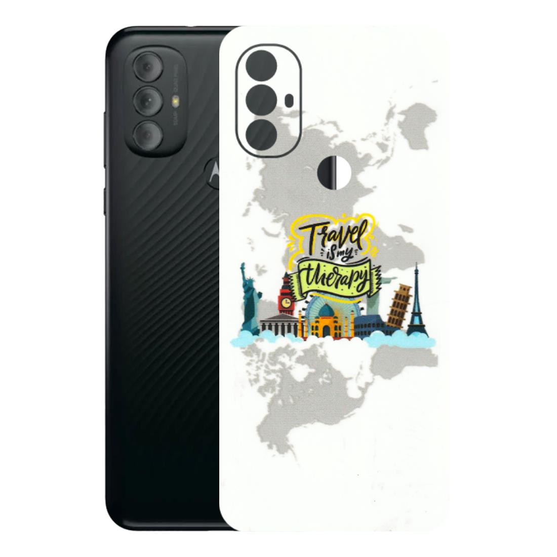 Motorola Phone Skins (All Models) - Travel Therapy - 3D Embossed Finish (L-199) Motorola Moto G Power
