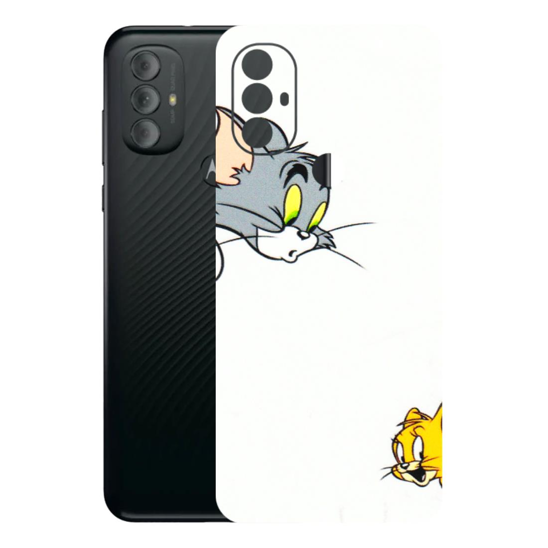 Motorola Phone Skins (All Models) - Cute Tom And Jerry - 3D Embossed Finish (L-220) Motorola Moto G Power