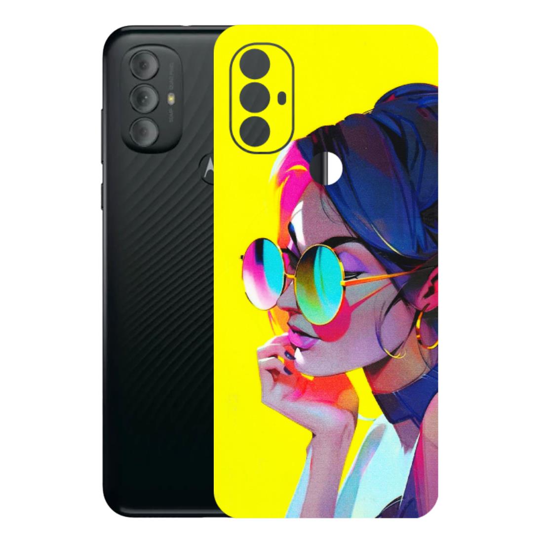 Motorola Phone Skins (All Models) - Bold Stylish Girl - 3D Embossed Finish (L-222) Motorola Moto G Power