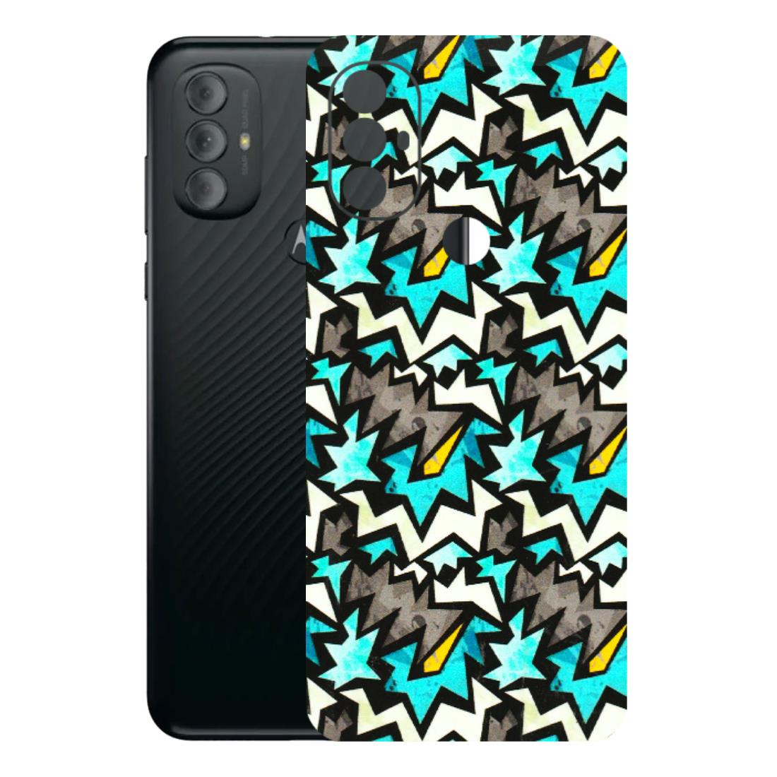 Motorola Phone Skins (All Models) - Funky Zig Zag - 3D Embossed Finish (L-223) Motorola Moto G Power