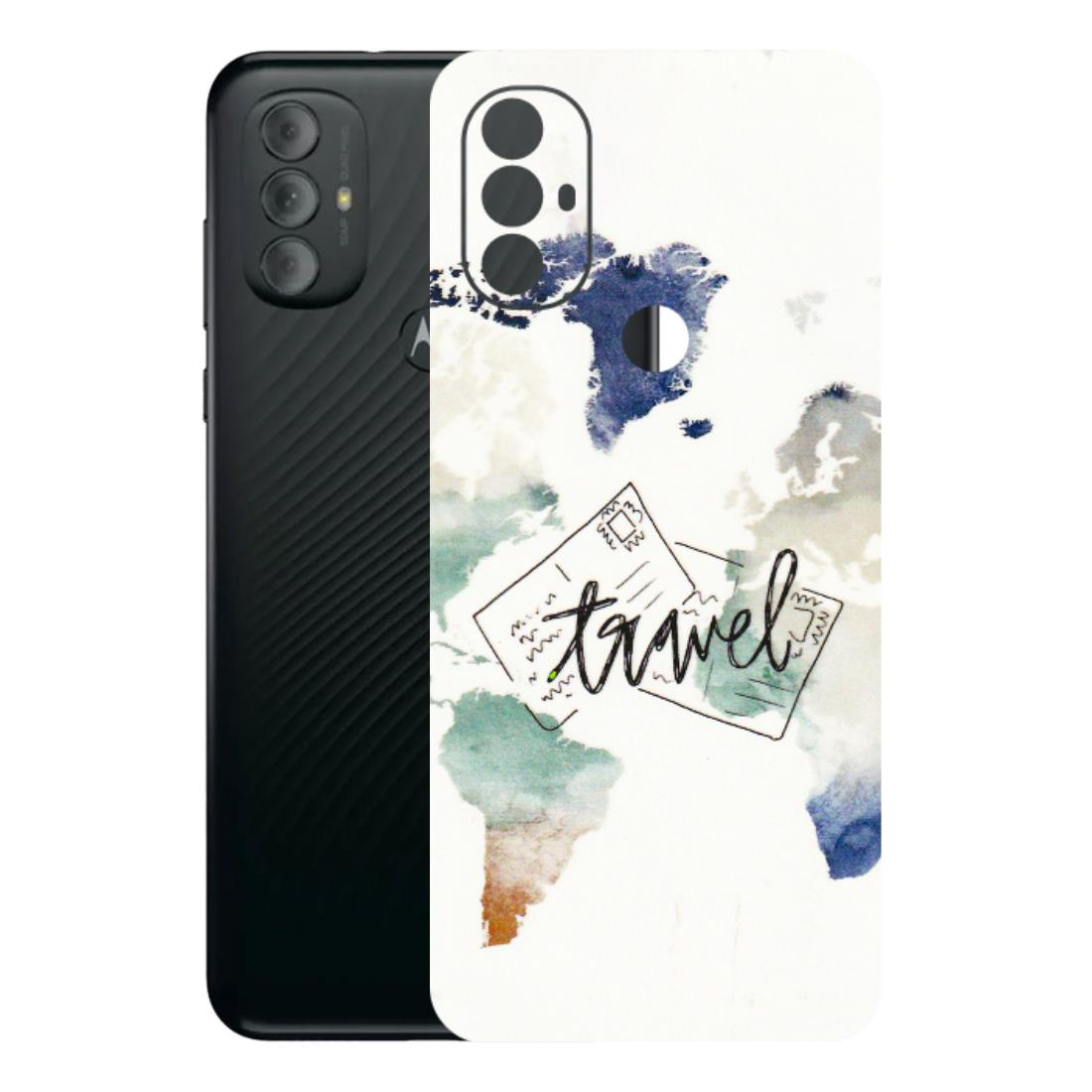 Motorola Phone Skins (All Models) - Travel The World - 3D Embossed Finish (L-232) Motorola Moto G Power