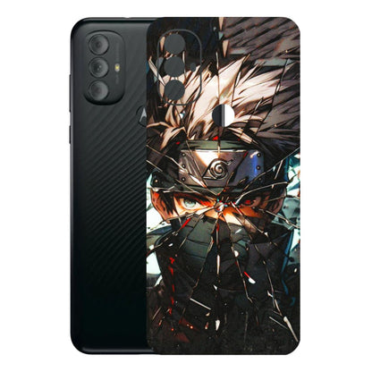 Motorola Phone Skins (All Models) - Kakashi Shattered Glass Effect - 3D Embossed Finish (L-237) Motorola Moto G Power