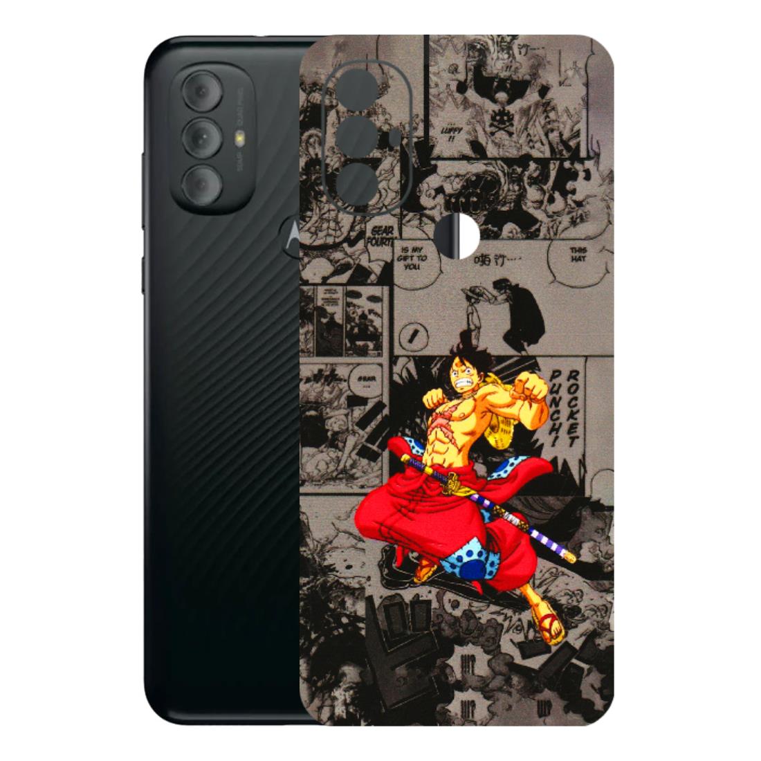 Motorola Phone Skins (All Models) - One Piece Rocket Punch Manga - 3D Embossed Finish (L-25) Motorola Moto G Power