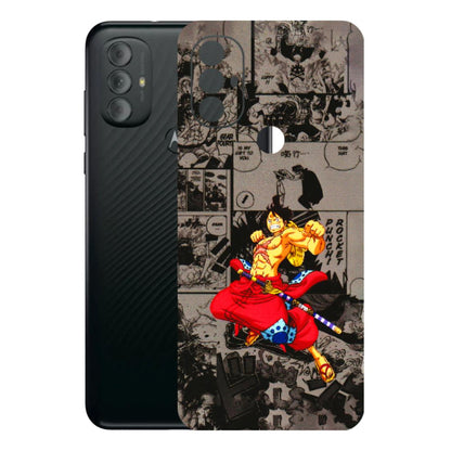 Motorola Phone Skins (All Models) - One Piece Rocket Punch Manga - 3D Embossed Finish (L-25) Motorola Moto G Power
