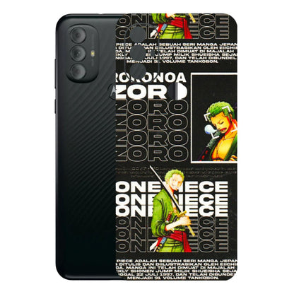Motorola Phone Skins (All Models) - One Piece Zoro - 3D Embossed Finish (L-250) Motorola Moto G Power