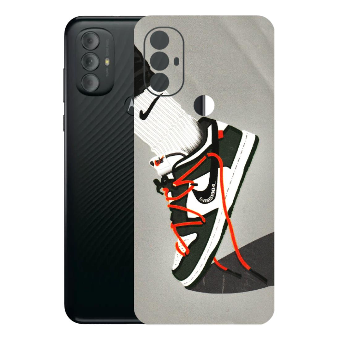 Motorola Phone Skins (All Models) - New Grey Sneaker - 3D Embossed Finish (L-261) Motorola Moto G Power