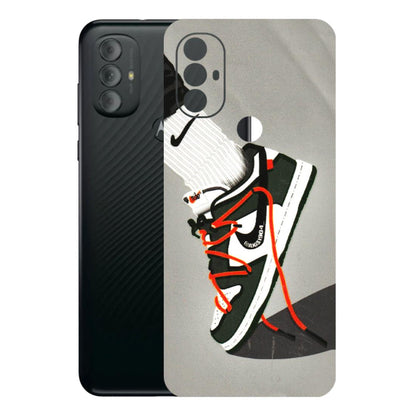 Motorola Phone Skins (All Models) - New Grey Sneaker - 3D Embossed Finish (L-261) Motorola Moto G Power