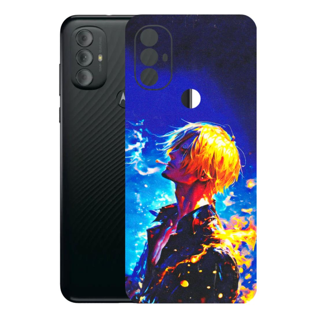 Motorola Phone Skins (All Models) - Sanji Vinsmoke One Piece - 3D Embossed Finish (L-319) Motorola Moto G Power
