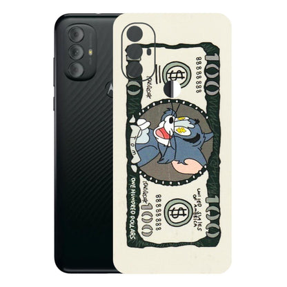 Motorola Phone Skins (All Models) - Tom Hundred Dollar - 3D Embossed Finish (L-324) Motorola Moto G Power