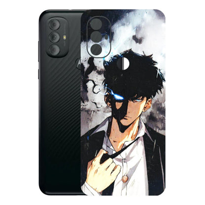 Motorola Phone Skins (All Models) - Sung Jinwoo Manhwa Anime - 3D Embossed Finish (L-328) Motorola Moto G Power