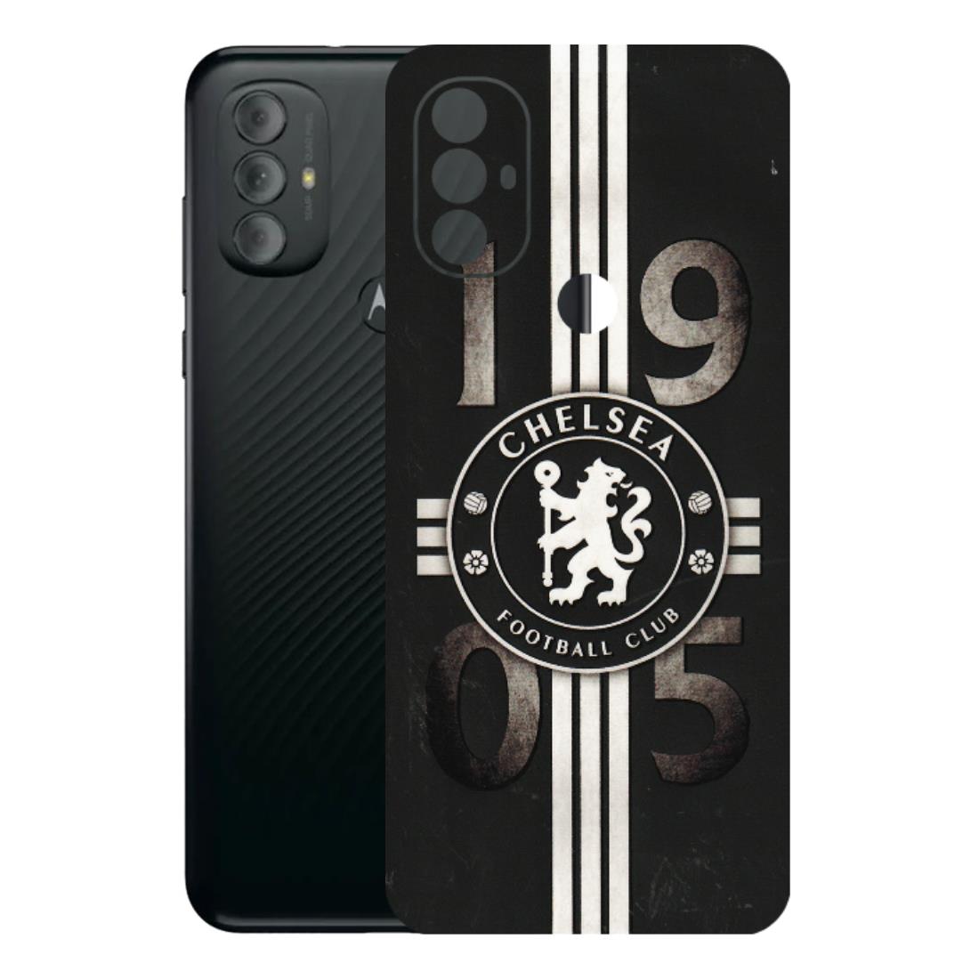 Motorola Phone Skins (All Models) - Chelsea Fan Club - 3D Embossed Finish (L-36) Motorola Moto G Power