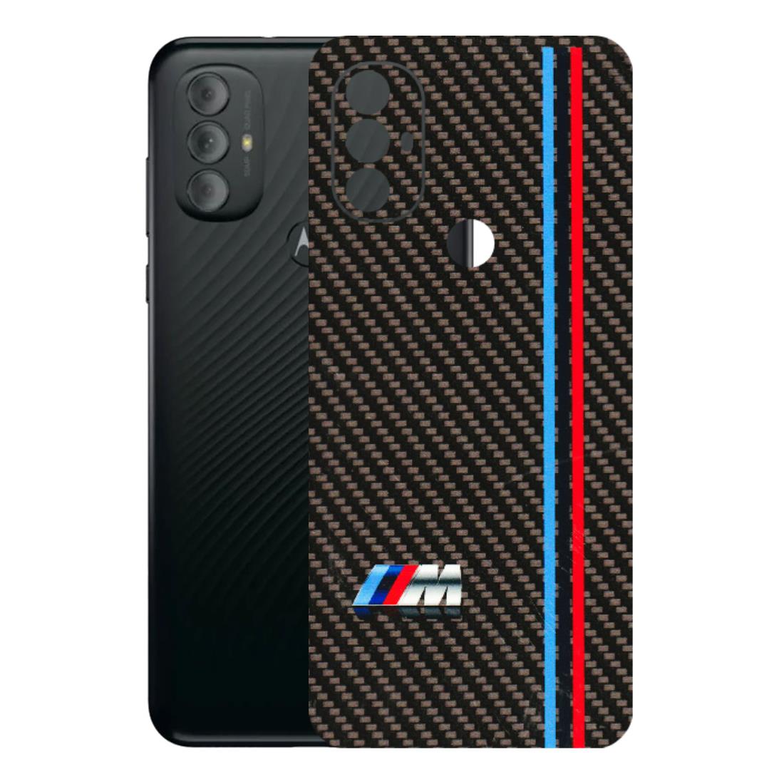 Motorola Phone Skins (All Models) - BM Carbon Fiber Feels - 3D Embossed Finish (L-38) Motorola Moto G Power