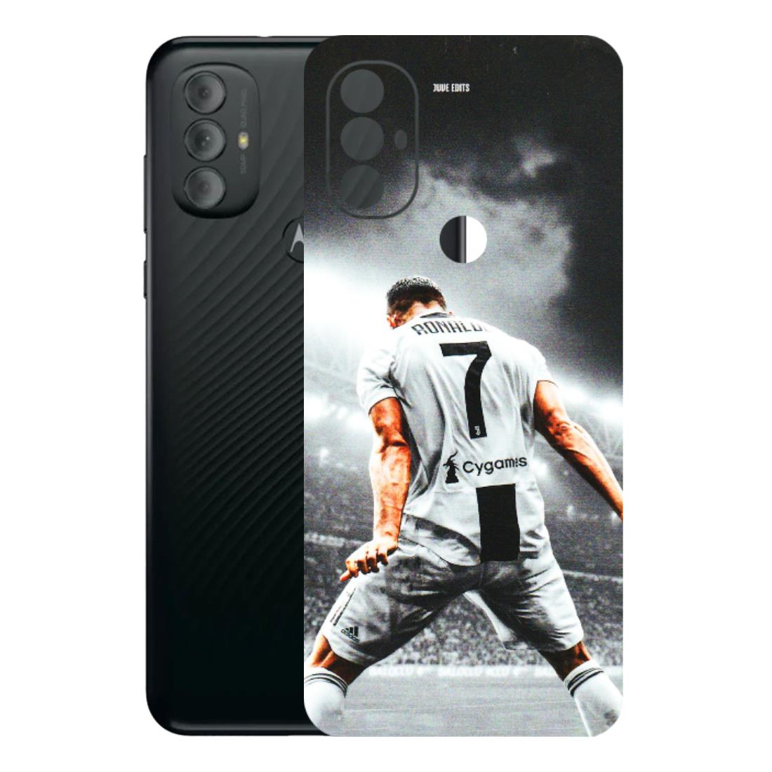 Motorola Phone Skins (All Models) - Ronaldo CR7 Crazy - 3D Embossed Finish (L-44) Motorola Moto G Power