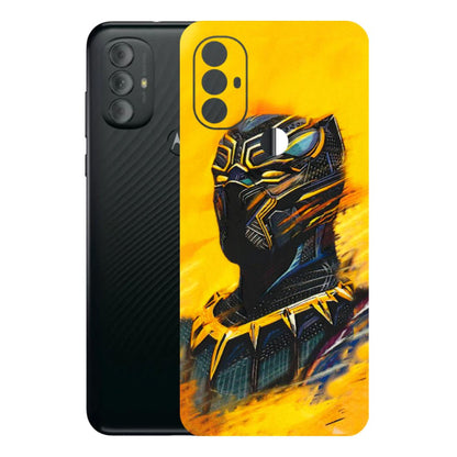 Motorola Phone Skins (All Models) - Yellow Panther - 3D Embossed Finish (L-54) Motorola Moto G Power