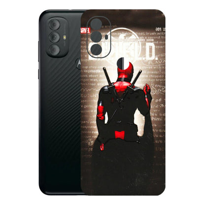 Motorola Phone Skins (All Models) - Deadpool - 3D Embossed Finish (L-56) Motorola Moto G Power