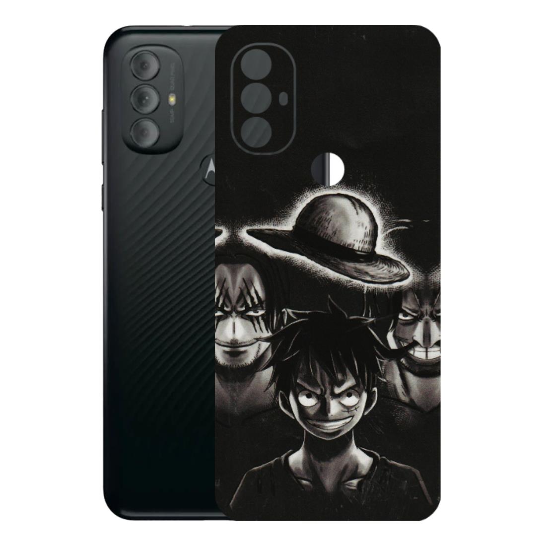 Motorola Phone Skins (All Models) - Black Luffy Hat - 3D Embossed Finish (L-57) Motorola Moto G Power